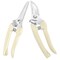 2 Pieces Premium garden shears, meperez pruning scissors gardening tools, pruners for flower, bushes, rose and fruit tree, use for florist, yard and orchard the plant clippers, sharp white steel anvil snips, 2